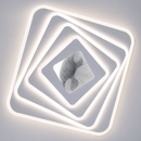 Люстра біла стельова світлодіодна з пультом та додатком L - 42 cm Led 110W White Squares 260575-100008016