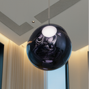 Підвісний світильник синій з плафоном органічної форми D-15 cm / 18 cm / 28 cm / 38 cm E27 Dark Blue Melt Plazma 251231-100006838