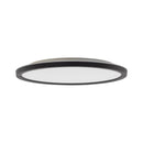 Стельовий світильник ультратонкий чорний світлодіодний D-30 cm H-3 cm IP54 Led 24W Black Circle 250940-100006035