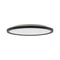 Стельовий світильник ультратонкий чорний світлодіодний D-30 cm H-3 cm IP54 Led 24W Black Circle 250940-100006035
