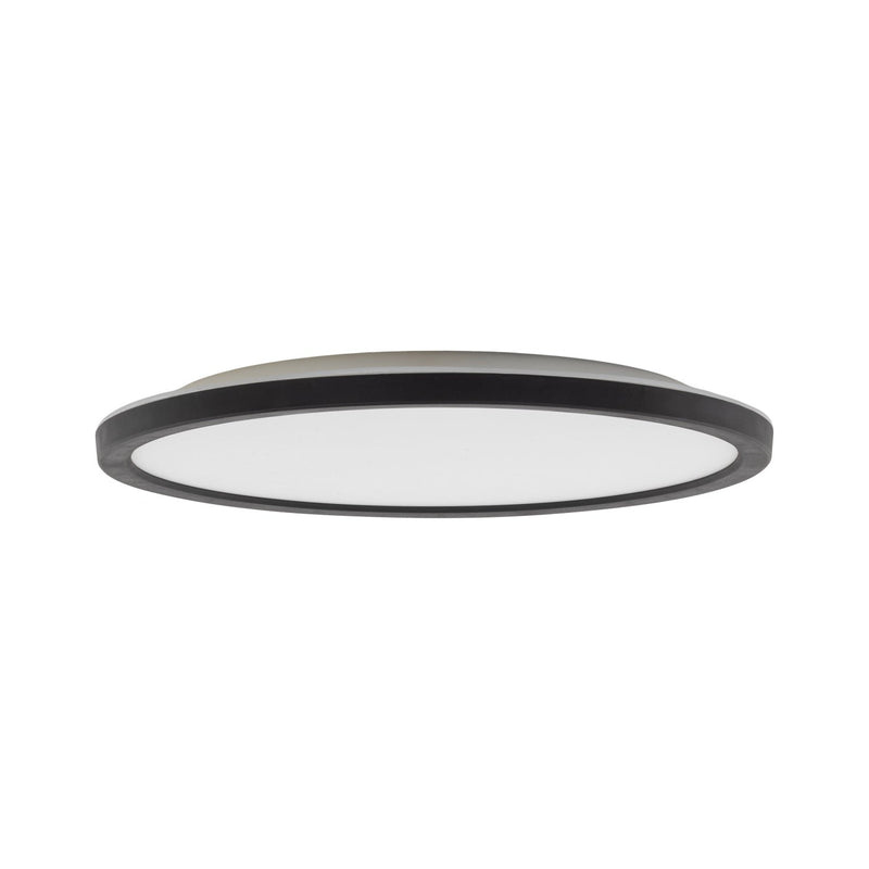 Стельовий світильник ультратонкий чорний світлодіодний D-30 cm H-3 cm IP54 Led 24W Black Circle 250940-100006035