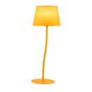 Лампа настільна жовта з хвилястою основою H-37 cm E27 Yellow Wavy 260240-100007516