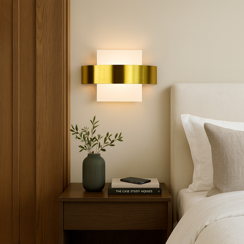 Настінний світильник L-25 cm Led 4W Gold Square 250818-100005796