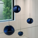 Підвісний світильник синій з плафоном органічної форми D-15 cm / 18 cm / 28 cm / 38 cm E27 Dark Blue Melt Plazma 251231-100006838