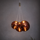 Підвісний світильник мідний D-30 cm G4x3 Copper Cherry 241222-100003981