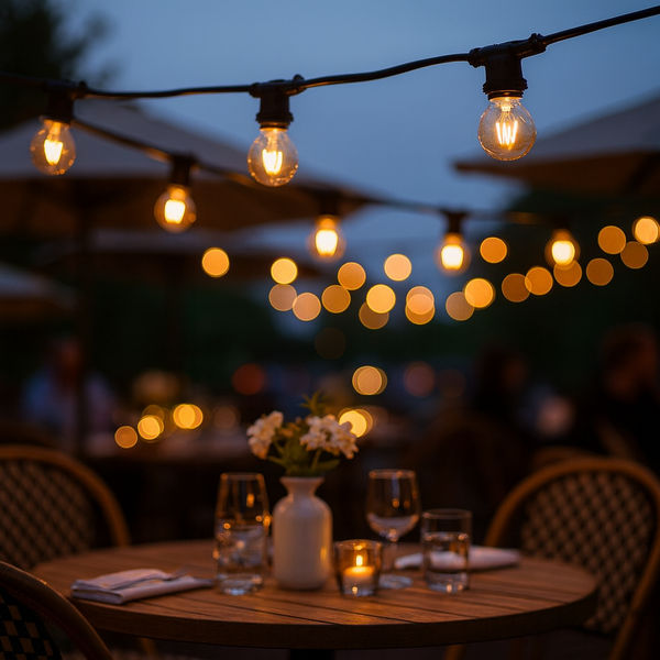 Гірлянда вулична чорна під лампи L-50м E27х100 IP65 Black Fairy Garland 251064-100006423