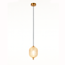 Підвісний світильник золотий з бежевим прозорим плафоном W-15 cm Led 7W Beige clear Colours 250931-100006118