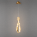 Підвісний світильник золотий з кришталевим плафоном D - 32 cm / D - 46 cm Led Gold Crystal Ring 260822-100008726