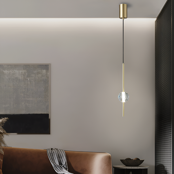 Підвіс одинарний Vertical tubes Gold Crystal DS-Design 250458-100004447