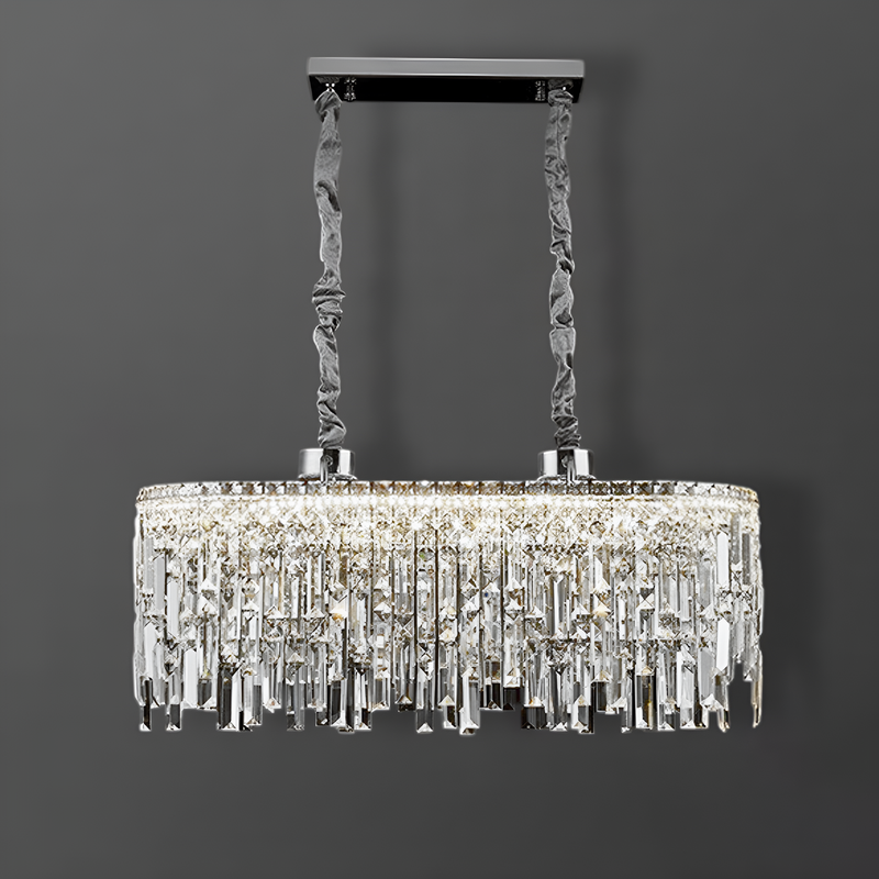 Люстра Crystal L-100cm Silver 250488-100004547