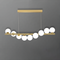 Люстра Bollo Row L-100cm Gold + White 250576-100004701