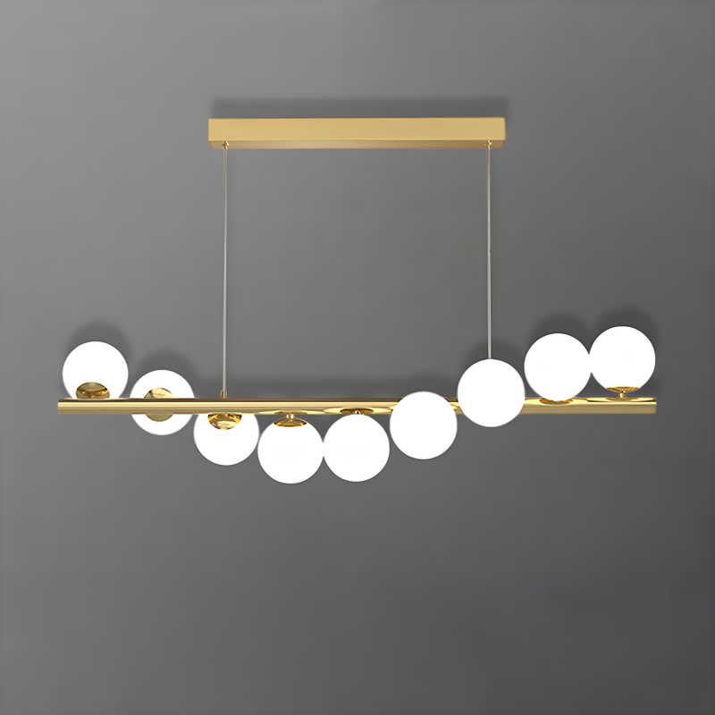 Люстра Bollo Row L-100cm Gold + White 250576-100004701