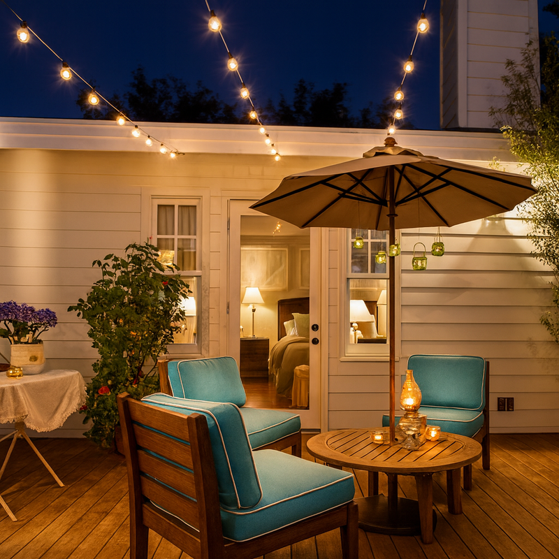 Гірлянда вулична чорна під лампи L-25м E27х50 IP65 Black Fairy Garland 251064-100006424