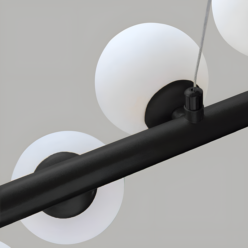 Люстра Bollo Row L-100cm Black + White 250576-100004702