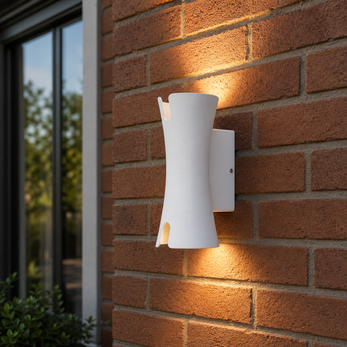 Настінний білий вуличний світильник H-18 cm Led 10W IP54 3000K White Fiona 260619-100008241