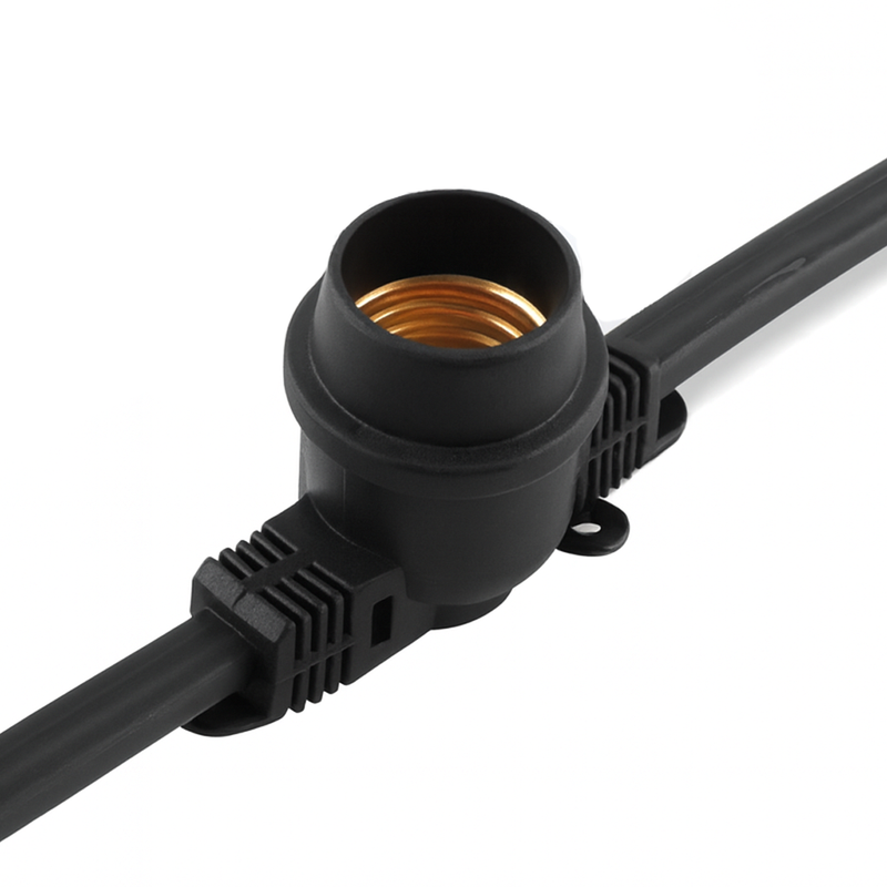 Гірлянда вулична чорна під лампи L-25м E27х50 IP65 Black Fairy Garland 251064-100006424