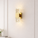 Настінний золотий світильник з прозорим плафоном з фігурного скла H-30 cm Led 6W Gold+Transparent Unit 260319-100007736