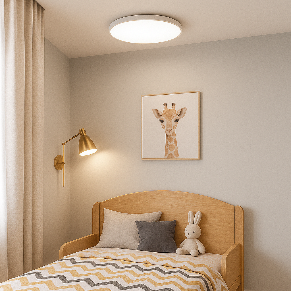 Стельовий світильник світлодіодний з пультом Color baby D300 Led 24W RGB White DS-Design 240458-100003236