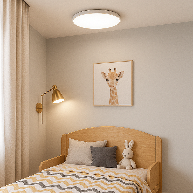 Стельовий світильник світлодіодний з пультом Color baby D300 Led 24W RGB White DS-Design 240458-100003236