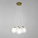 Люстра підвісна на 3 / 7 / 13 / 15 плафонів прозорих з білим D - 60 cm G9 x 21 Transparent + White Pumpo bubbles 260818-100008542