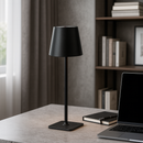 Настільна лампа чорна акумуляторна RGB H-38 cm Led T Lamp Black 251031-100006275