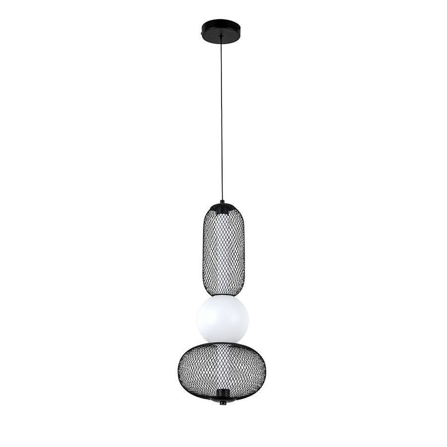 Підвісний світильник H-48 cm Led 5W 3000K Black+White Lattice 260131-100007202