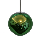 Підвісний світильник зелений з плафоном органічної форми D-15 cm / 18 cm / 28 cm / 38 cm E27 Green Melt Plazma 251231-100006839