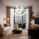 Люстра золота трирівнева з білими плафонами дугами 66 cm+95 cm+105 cm Led 40W Gold+White Trio Pearls 260118-100007016