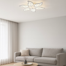 Люстра біла стельова світлодіодна Листя White Leaves D-56 cm Led 105W 250742-100005666