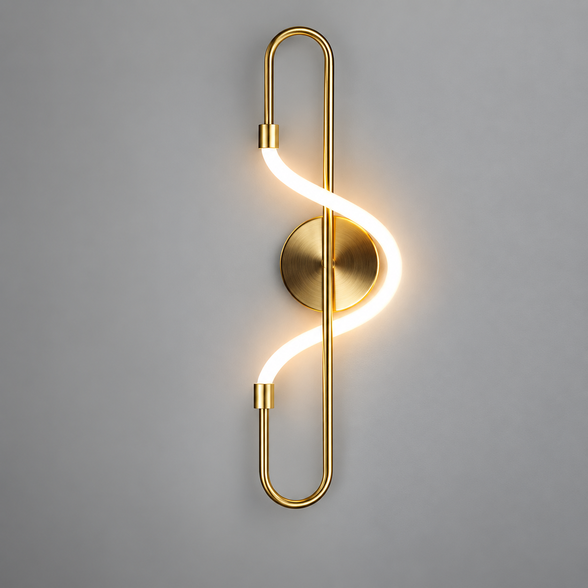Бра золоте з гнучким плафоном  H-56 cm Led 6W 4000K Rope Treble Clef 241036-100003910