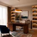 Підвісний світильник бежевий з пультом D - 48 cm / 58 cm Led 70W / 84W Beige Wooden Forest 260531-100007948