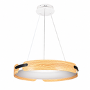 Підвісний світильник бежевий з пультом D - 48 cm / 58 cm Led 70W / 84W Beige Wooden Forest 260531-100007948