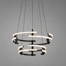 Люстра чорна підвісна на 2 кільця D - 60 cm + 40 cm Led 42W Black Ringo 260822-100008568