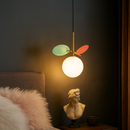 Підвіс різнокольоровий дитячий з білим плафоном D-11 cm в дитячу кімнату G9 Fiores rainbow Multi 231058-100002600