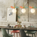 Підвіс різнокольоровий дитячий з білим плафоном D-11 cm в дитячу кімнату G9 Fiores rainbow Multi 231058-100002600