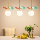 Підвіс різнокольоровий дитячий з білим плафоном D-11 cm в дитячу кімнату G9 Fiores rainbow Multi 231058-100002600