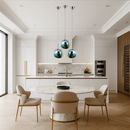 Підвісний світильник райдужний з плафоном органічної форми D-15 cm / 18 cm / 28 cm / 38 cm E27 Multicolor Melt Plazma 251231-100006846