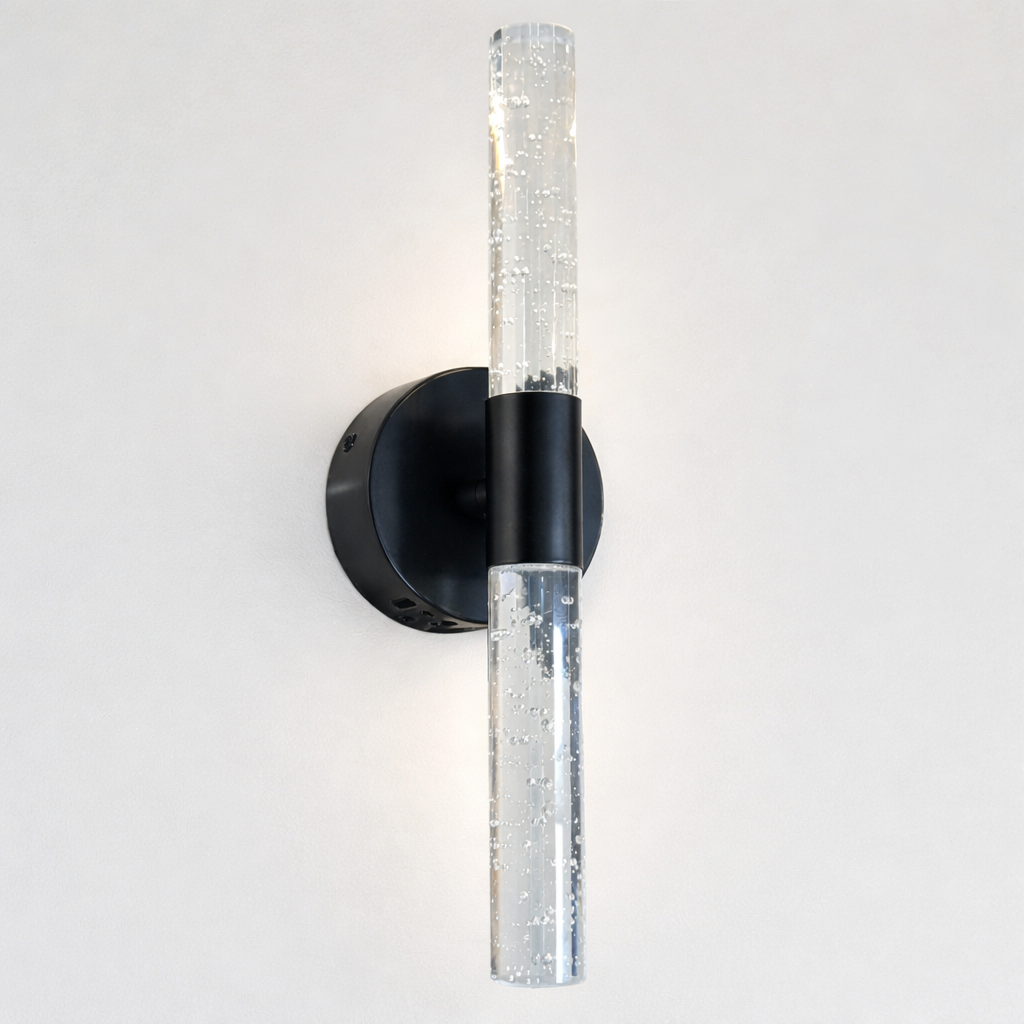 Настінне бра чорне H-34 cm Led 6W 4000K Black Bubble Tube 250935-100002041