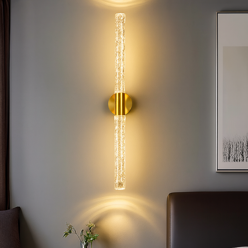 Настінний світильник золотий латунь H-60 cm Led 5W 4000K Gold Bubble Tube 250918-100002047