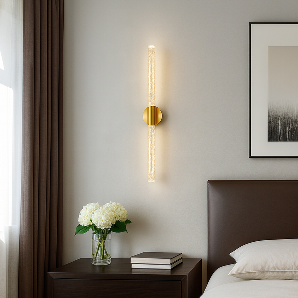 Настінний світильник золотий латунь H-60 cm Led 5W 4000K Gold Bubble Tube 250918-100002047