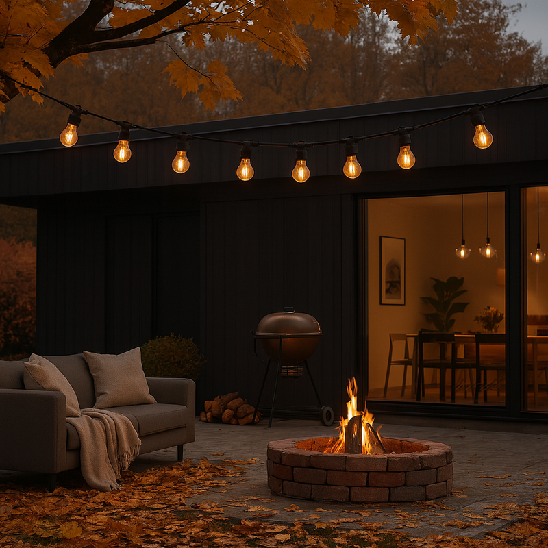 Гірлянда вулична чорна під лампи L-8м E27х10 IP65 Black Fairy Garland 251064-100006426