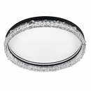Стельова люстра чорна з акриловим плафоном D - 48,5 cm H - 9 cm Led 60W Black Crystal Circle 260531-100007968