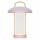 Лампа настільна рожева акумуляторна з димуванням та прозорим плафоном H-29 cm Led 3W Pink Dome 260209-100007486