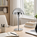 Лампа настільна хромована з купольним плафоном H-40 cm E14 Chrome Mash 260209-100007524
