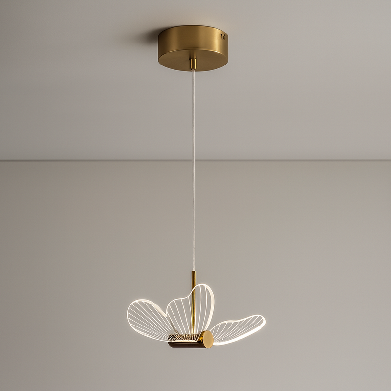Підвіс золотий у вигляді метелика H-220 cm Led 6W Gold Butterfly 251049-100006279