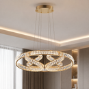 Підвісна люстра золота D-80 cm Led Gold Crystal 251222-100006849