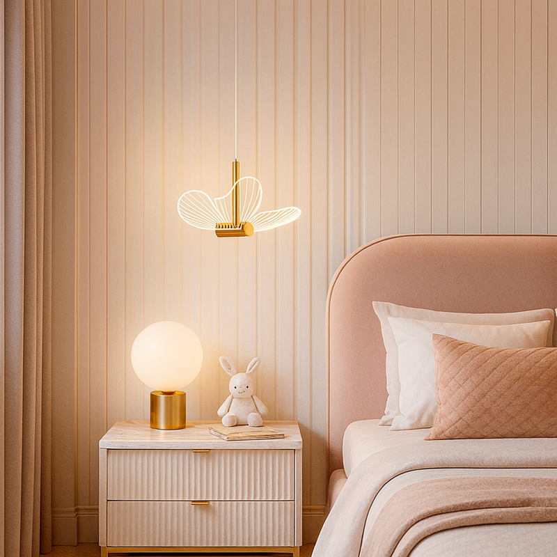 Підвіс золотий у вигляді метелика H-220 cm Led 6W Gold Butterfly 251049-100006279