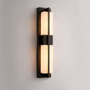 Настінний світильник чорний з прямокутним плафоном з мармуру H-60 cm Led 16W Black+White Marble Unit 260319-100007716