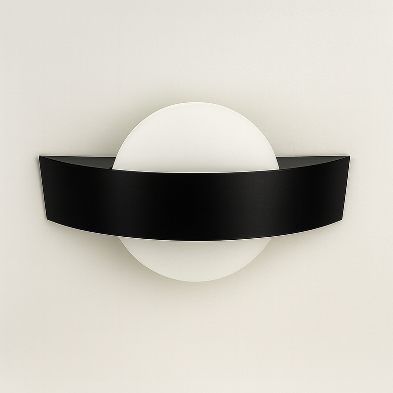 Настінний світильник золотий з овальним розсіювачем L-25 cm Led 3W Black Arc Ball 250818-100005794