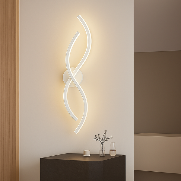 Настінні світильники Double waves White cm 3000K-6000K H-60 cm Led 12W / H-80 cm Led 16W 241219-100003990